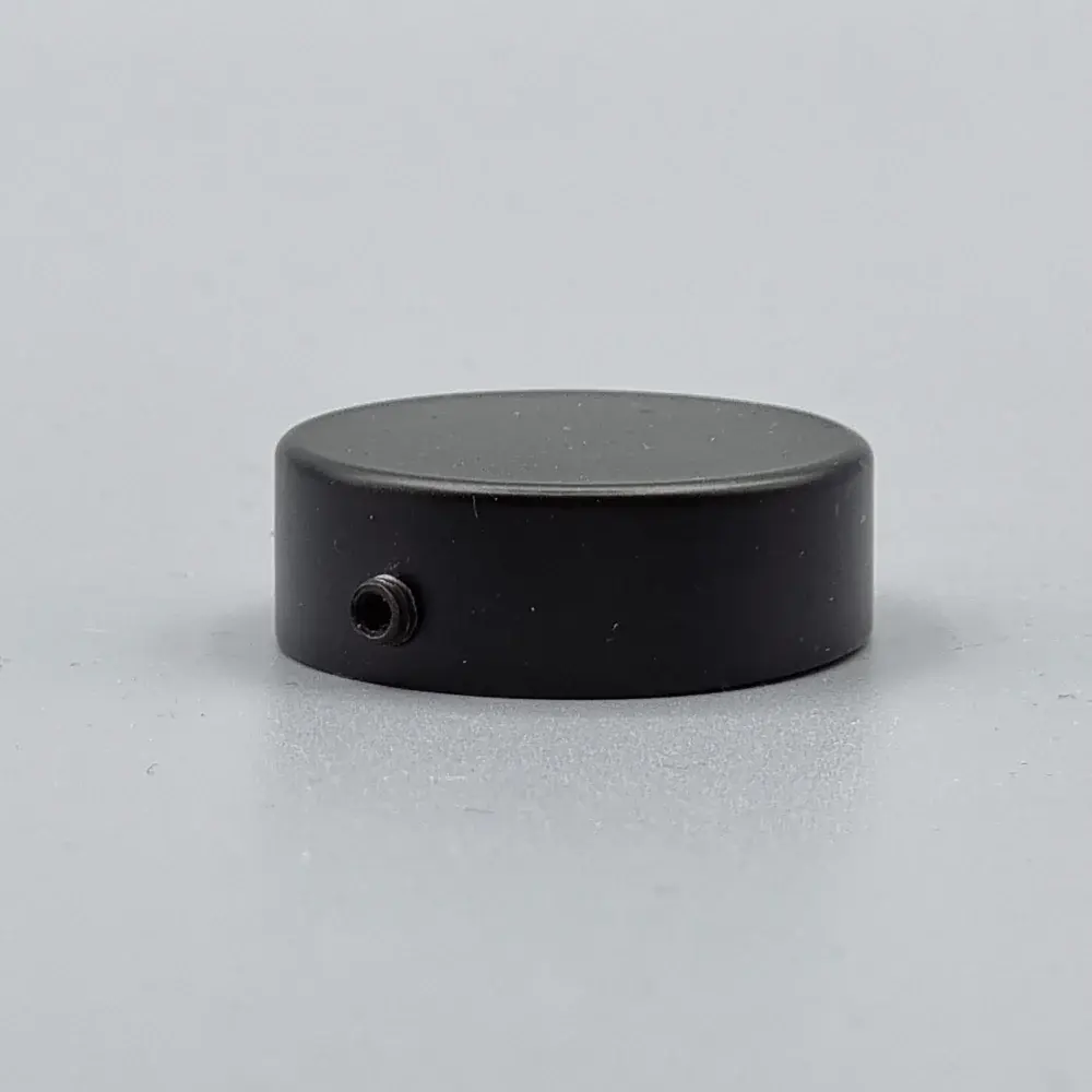 Eindkap zwart voor 29mm roede