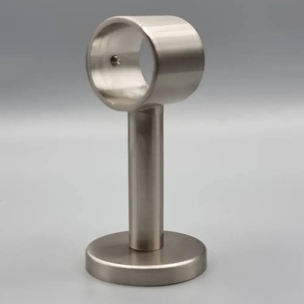 Steun 8cm voor RVS gordijnroede 29mm