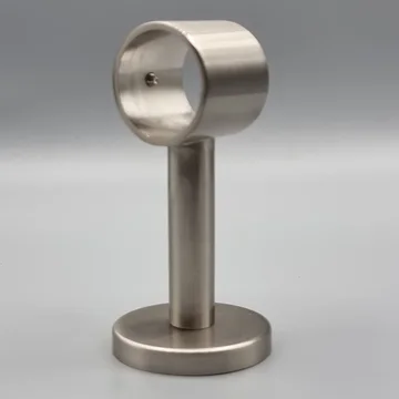 Steun 8cm voor RVS gordijnroede 29mm