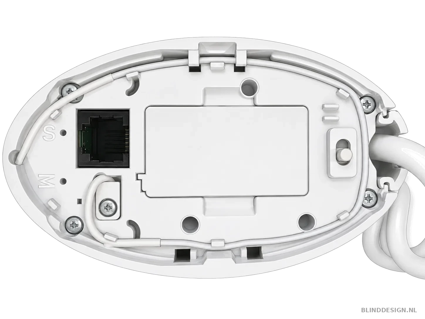 Binnenzijde Somfy Glydea Ultra 60 Zigbee motorkop