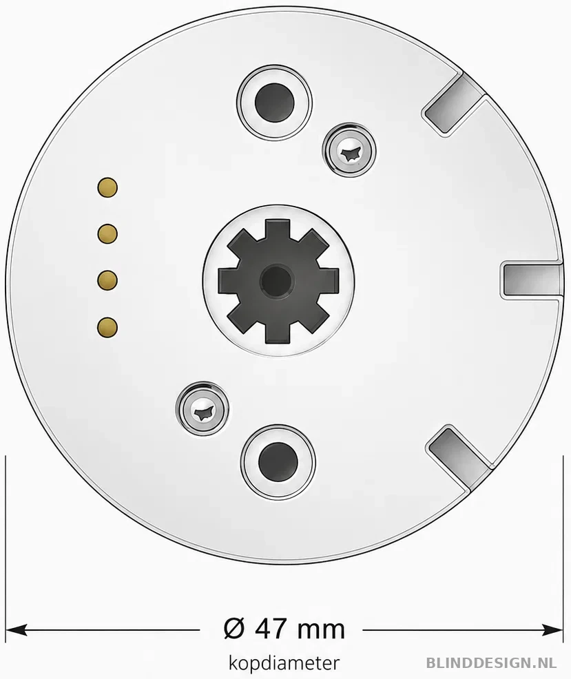 Motorkop van de Somfy Sonesse 30 WF Zigbee