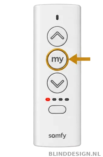 Ysia 5 Zigbee afstandsbediening met MY-knop gemarkeerd