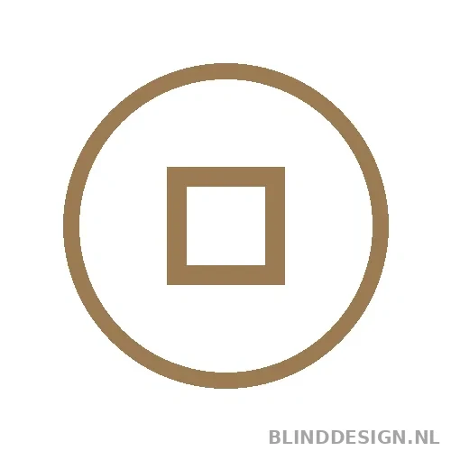 Stop-symbool voor de Somfy Sonesse 40 WT bediening