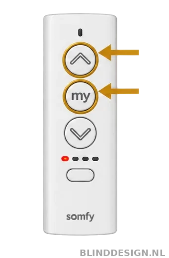 Ysia 5 Zigbee met omhoog- en MY-knop gemarkeerd