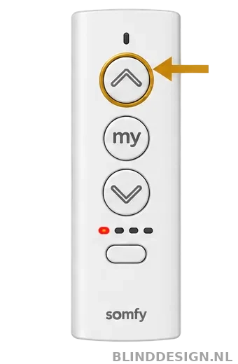Ysia 5 Zigbee afstandsbediening met knop omhoog gemarkeerd