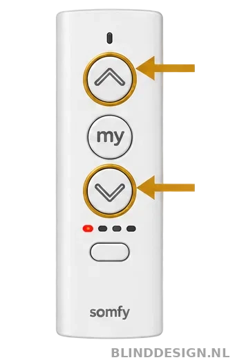 Ysia 5 Zigbee met omhoog- en omlaagknop gemarkeerd