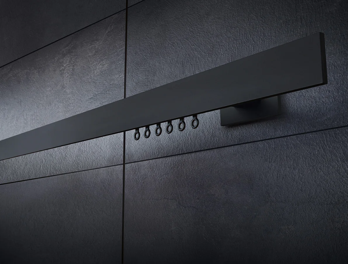 Interstil E1 wandmontage zwart