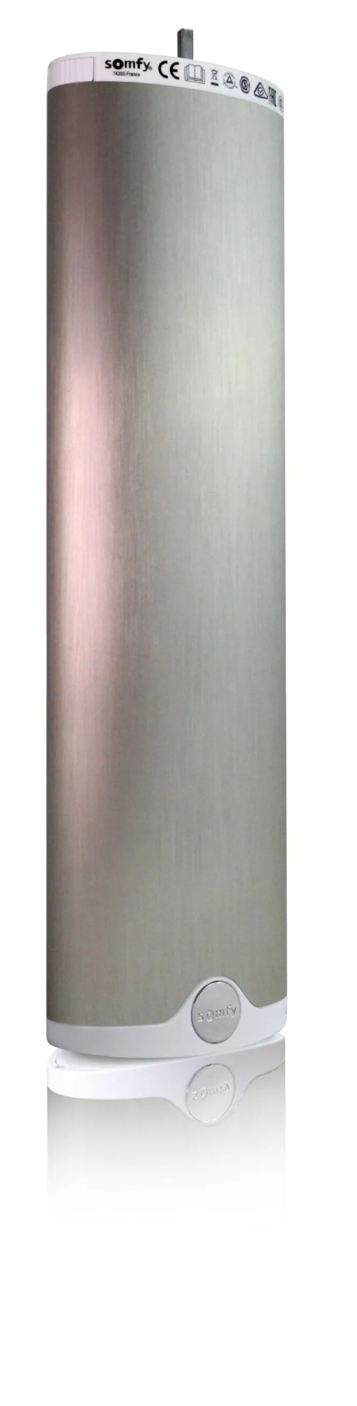 Standaard aluminium kleur van de Somfy motor