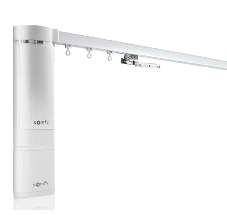 Somfy Irismo 45 WF RTS Wit motor en elektrische gordijnrail