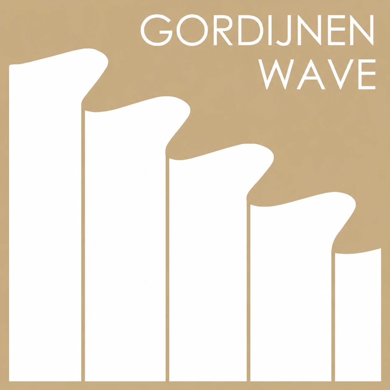 Icoon van wave gordijnen