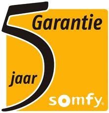 5 jaar garantie Somfy