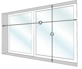 Inmeten vouwgordijnen tussen 2 muren