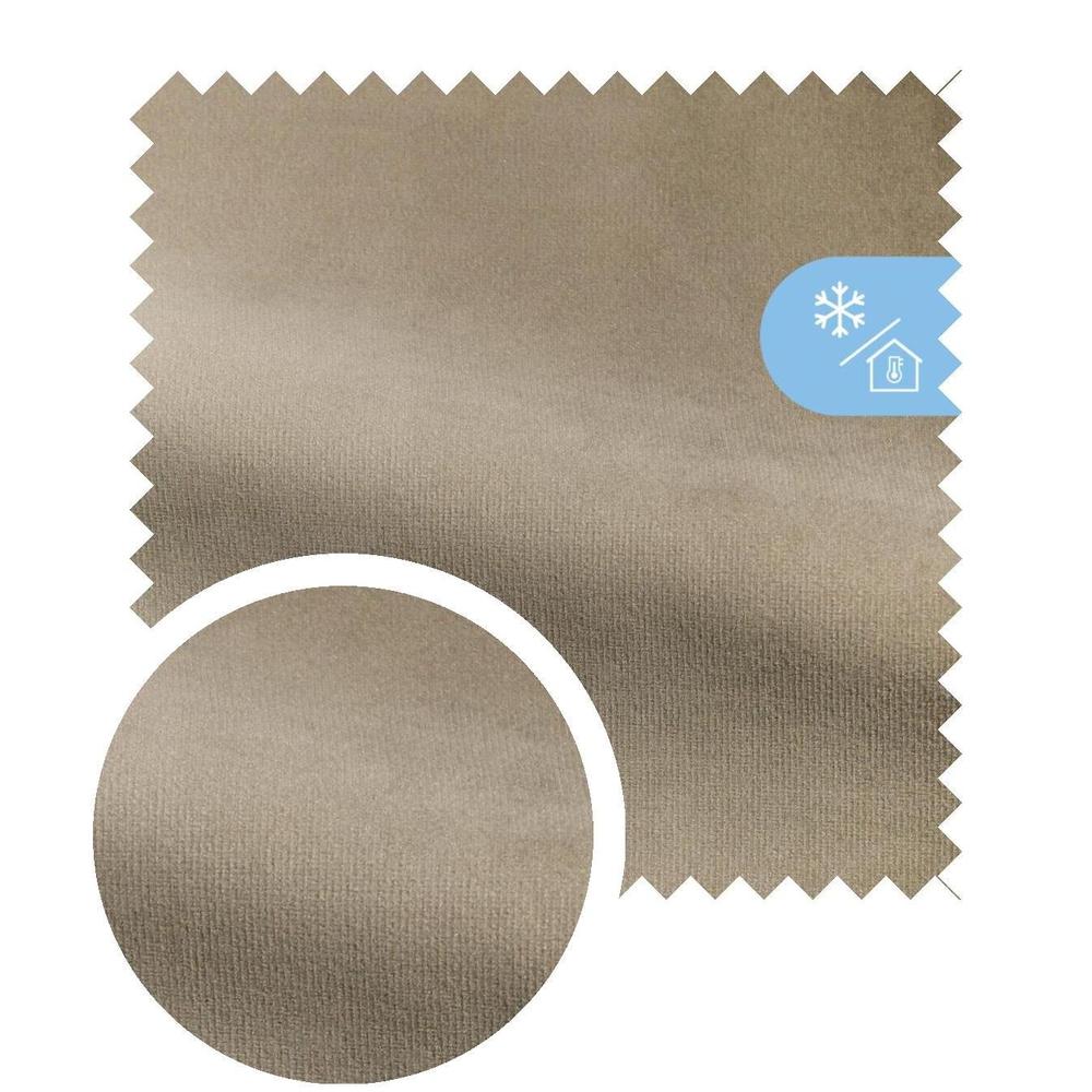 Vouwgordijn Velours 06 naturel