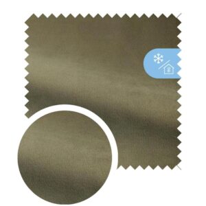 Vouwgordijn Velours 072 grijs groen